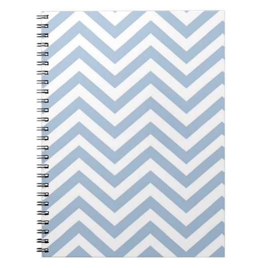 Carnet Grunge bleu-clair Chevron texturisé (Devant)