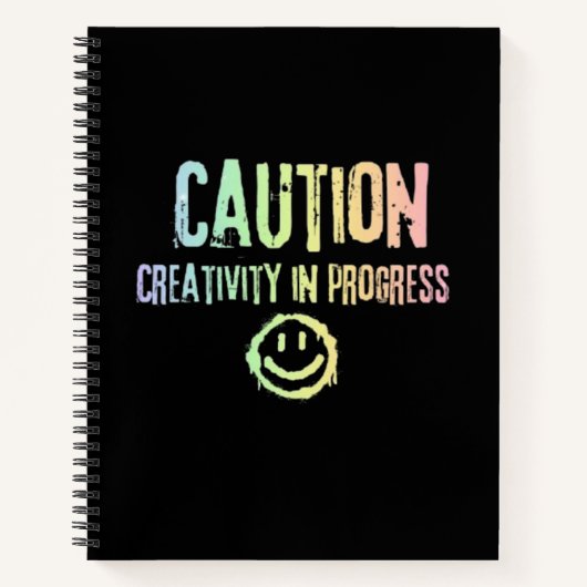 Carnet Grunge Creativité dans le progrès Artiste (Devant)