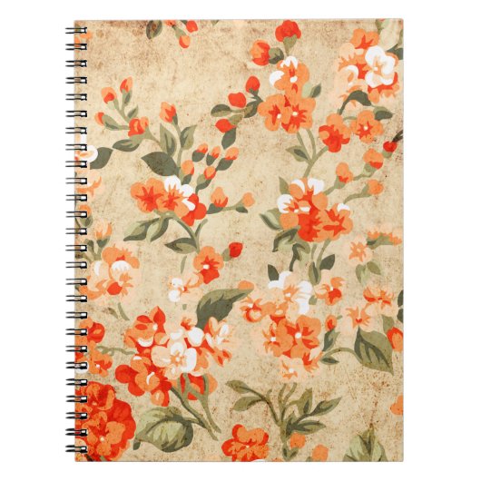 Carnet Grunge de fleurs (Devant)