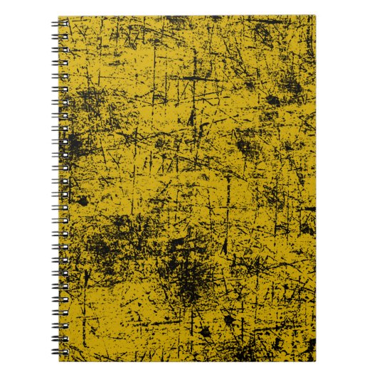 Carnet Grunge jaune (Devant)
