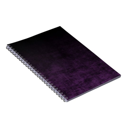 Carnet Grunge Ombre noir et violet texture (Côté Droit)