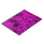 Carnet Grunge rose (Côté gauche)