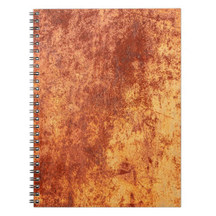 Carnet Grunge rouillé texture métallique, rouille et fini