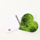Carnet Grunge vert citron avec accents noirs (Intérieur)