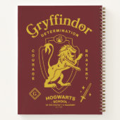 Carnet GRYFFINDOR™ Determination Courage Bravery Crest (Dos)