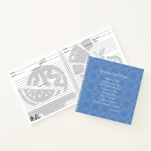 Carnet Guardian Angel Prière Bleu (Intérieur)
