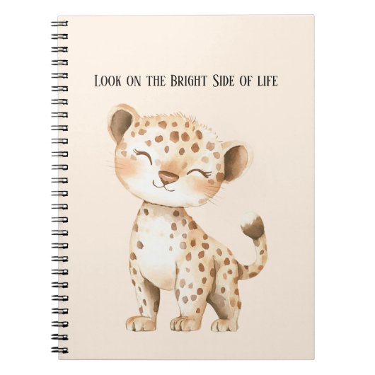 Carnet Guépard Bright Side of Life (Devant)