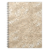 Carnet Guépard Brun Imprimé De Peau De Léopard Motif Anim (Devant)