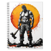 Carnet guerrier barbare médiéval imaginaire hummer force (Devant)