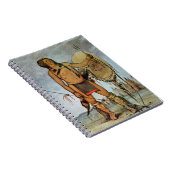 Carnet Guerrier de Comanche avec un bouclier, une lance (Côté Droit)