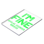 Carnet Guerrier de troubles bipolaires - JE SUIS FIER (Côté gauche)