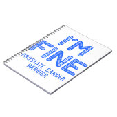 Carnet Guerrier du cancer de la prostate - JE SUIS FINI (Côté gauche)