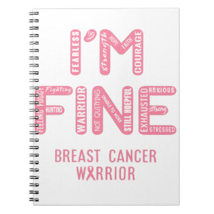 Carnet Guerrier du cancer du sein - JE SUIS FINE