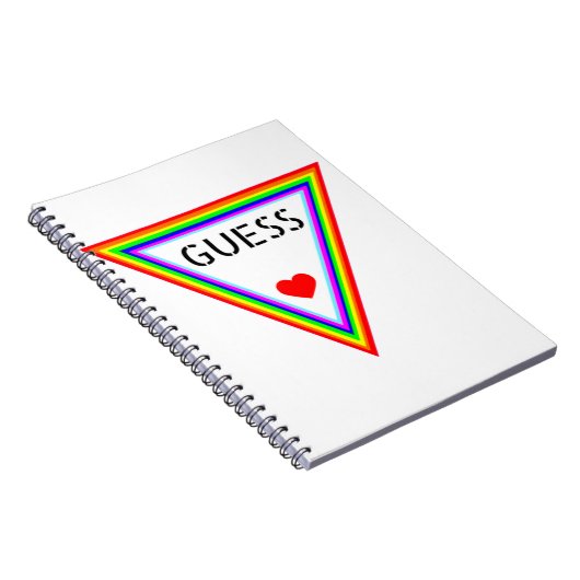 Carnet GUESS Heart Designs Regenbogenfarbenes Hemd (Côté Droit)