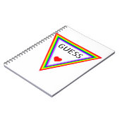 Carnet GUESS Heart Designs Regenbogenfarbenes Hemd (Côté gauche)