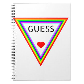 Carnet GUESS Heart Designs Regenbogenfarbenes Hemd
