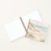 Carnet Guest book Bridal Shower beach coastal (Intérieur)