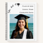 Carnet Guest book modern photo Graduation Party (Devant)