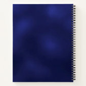 Carnet Guest book navy blue snowflakes wedding (Dos)