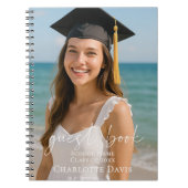 Carnet Guest book photo graduation party script (Devant)