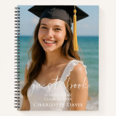 Carnet Guest book photo graduation party script (Devant)