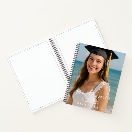 Carnet Guest book photo graduation party script (Intérieur)
