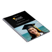 Carnet Guest Book Photo Modern Black Graduation Party (Côté Droit)