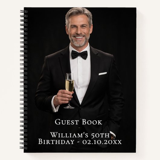 Carnet Guest book photo script (Devant)