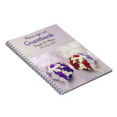 Carnet Guestbook de jeunes mariées de bouquet pour un (Côté Droit)