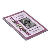 Carnet Guestbook de photo personnalisé par mémorial (Côté Droit)