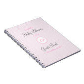 Carnet Guestbook d'Empreinte de pas-Douche de bébé (Côté Droit)