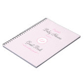 Carnet Guestbook d'Empreinte de pas-Douche de bébé (Côté gauche)