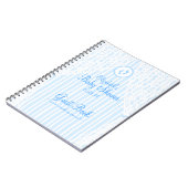 Carnet Guestbook d'Empreinte de pas-Douche de bébé (Côté gauche)