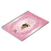 Carnet Guestbook ethnique mignon de princesse baby shower (Côté gauche)