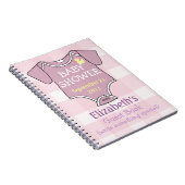 Carnet Guestbook mauve de douche (Côté Droit)