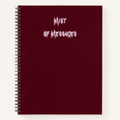 Carnet Guidance Voilée – Brume de Messages (Devant)