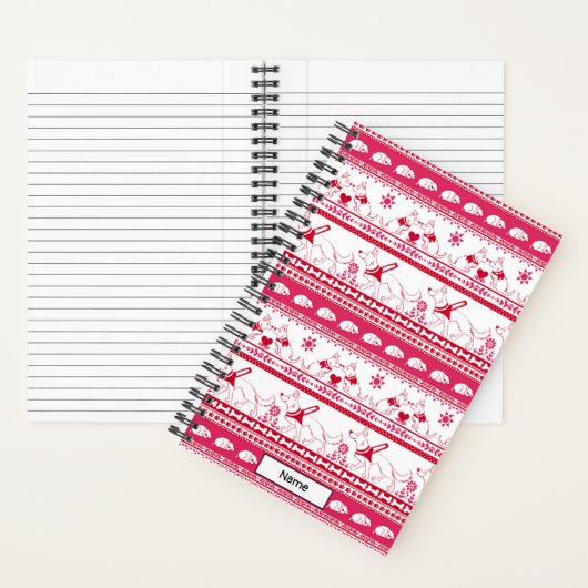 Carnet Guide Chien Conte Berger Allemand - Rouge - Petit (À l'intérieur)