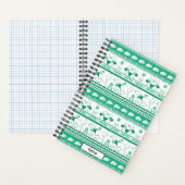 Carnet Guide Conte Chien Motif d'or - Vert - Petit (À l'intérieur)