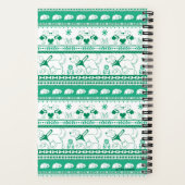 Carnet Guide Conte Chien Motif d'or - Vert - Petit (Verso)