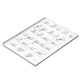 Carnet Guide cursif minuscule (Côté gauche)