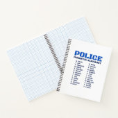 Carnet Guide de l'alphabet phonétique de la police (Intérieur)