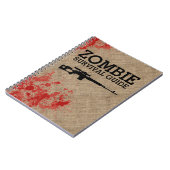 Carnet Guide de survie de zombi drôle (Côté gauche)