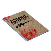 Carnet Guide de Survie de Zombie Drôle (Côté Droit)