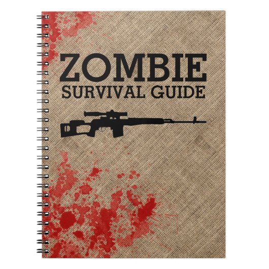 Carnet Guide de Survie de Zombie Drôle (Devant)
