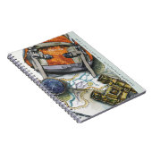 Carnet Guide de voyage d'aventure Monogramme aquarelle (Côté Droit)