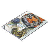 Carnet Guide de voyage d'aventure Monogramme aquarelle (Côté gauche)