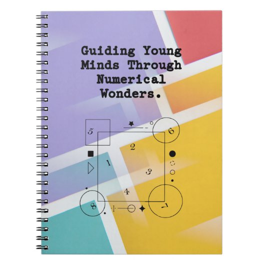 Carnet Guiding Young Minds | Merveilles Numériques Math (Devant)