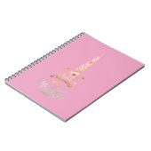 Carnet Guillemet inspirant de Unicorne rose (Côté gauche)