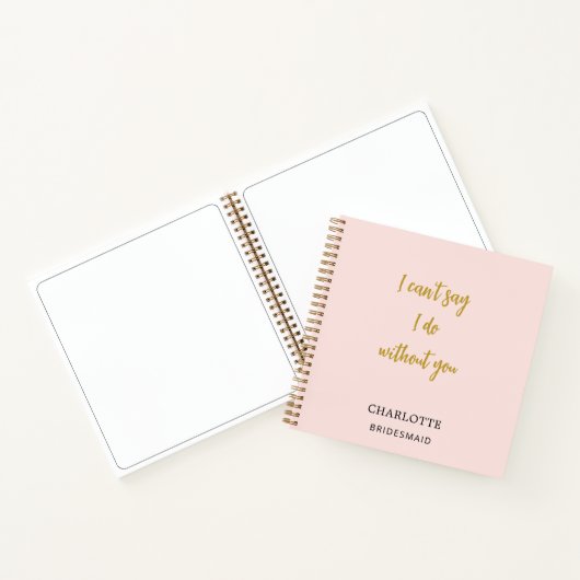 Carnet Guillemet rose pâle (Intérieur)