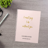 Carnet Guillemet rose pâle